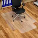 FuturHydro Office Chair Mat for Hardwood Floor, 36" x 48" Clear Computer Chair Mats, Plastic Rolling Chair Mat for Office, Home and Gaming Floors (Rectangle)