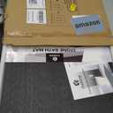 Black Stone Bath Mat, 32''x20'' Non-Slip Diatomaceous Earth Stone Bath Mat, Super Absorbent Quick Drying for Bathroom/Kitchen, Easy to Clean (Black 1 Pack)