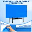 TV Cover for Moving, Coldairsoap 75" Flat Screens Dust & Anti-Scratch Screen Protector Cover Fit 70"-75" TV with Bottom Strap for Moving, Home Painting, House Renovation