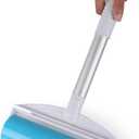 Reusable Sticky Picker Set Cleaner Lint Roller Pet Hair Remover Brush, Blue 8 inch Large Size + Pocket Size