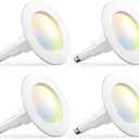 Amico 5/6 inch 5CCT LED Recessed Lighting 4 Pack, 12W=100W, 950LM Adjustable Can Lights, 2700K/3000K/4000K/5000K/6000K Selectable, Dimmable, IC & Damp Rated, Retrofit Installation - ETL & FCC