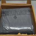 Amazon Basics 4 Piece Breathable 100% Cotton Jersey Bed Sheets Set, Machine Washable, Stretchy Flat and Fitted Sheets, Pillowcase, King, Dark Gray, Solid