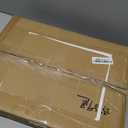 HapiRm Hanging Closet Organizer Storage - 3 Tier Metal Stackable Hanging Closet Shelves with Dividers and S Hooks, Foldable Clothes Shelves for Clothes, Pants, Shoes, Coat, Hats Clutches Accessories (White)