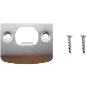 4PCS 5.70x4.50cm Stainless Steel D Shape Door Lock Plate with Mounting Screws Guide Veneer Gate Locking Padlock
