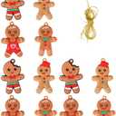 2 x SAFIGLE 12pcs Gingerbread Christmas Decoration for Tree: Cute Gingerbread Chritmas Decorations for Xmas Tree Hanging Decor DIY Craft Party Supplies - Christmas Hanging Decor for Home Kitchen