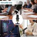 OMISTAR XLR/USB Dynamic RGB Microphone, PC Microphone with Noise Reduction, Volume Control, Mute Function, Metal Build, Easy-Mount Base for Gaming, Recording, Streaming