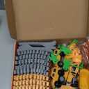 Construction Race Car Track Set for Kids - Flexible Engineering Toys with 2 Electric Cars, Birthday Gift for 3 4 5 6 7 Year Old Boys, DIY Road Games Playset with 220+ PCS