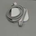 One Beat Power Strip with USB C, 3 Outlets 4 USB Ports (22.5W/4.5A) Desktop Charging Station, Flat Plug, 5ft Braided Extension Cord, Non Surge Protector for Travel, Cruise Ship, ETL Listed (White)