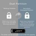 Integral 64GB Secure 360 Encrypted USB3.0 Flash Drive (256-bit AES Encryption)