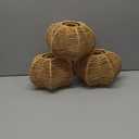 12" Boho Natural 3-Light Boho Chandeliers for Kitchen Island Hand-Woven Boho Rattan Chandeliers Dimmable Adjustable Hanging Chandelier for Dining Room Living Room HallywayBulb Incl.