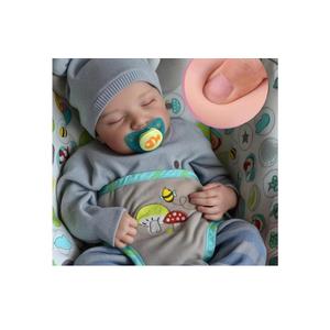 JIZHI Lifelike Reborn Baby Dolls - 17 Inch Realistic Newborn Baby Doll Real Life Realistic Baby Dolls Poseable Body Sleeping Baby Boy with Feeding Kit for Children 3+