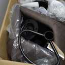 Youhauchair Bar Stools Set of 2, Swivel Counter Height Barstools with Back, Adjustable PU Leather Bar Chairs, Modern Armless Kitchen Island Stool, Brown