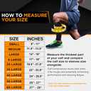 Doc Miller Compression Calf Sleeve for Men & Women 20-30mmHg Graduated Support for Running, Shin Splints, Calf Strain Knee High, Small to 6XL Plus Size