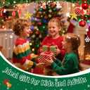 3 x Pipe Cleaners Christmas Tree Ornaments Kit, Pipe Cleaner Craft Set for Holiday Family Activity, Handmade Christmas Hanging Decorations for Car, Wall, Mantels, Bedroom, Classroom, Office (Dark Green)