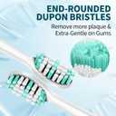 Replacement Toothbrush Heads for AquaSonic Electric Toothbrush, Compatible AquaSonic Black Series/Vibe Series/Duo Series Pro Electric Toothbrush, 10 Pack