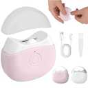 Electric Nail Clippers,2026 New Automatic Nail Trimmer with LED Light and 2 Speeds, Safety Fingernail Trimmer with Nail Scraps Storage for Baby Adult Seniors (Pink)