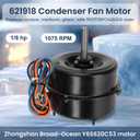 621918 Fan Motor, 5KCP29FCA283AS Motor with 1/8 hp 1075 RPM 208/230V, Replaces Nordyne/Gibson/Miller/Intertherm Y6S620C53 2950 Condenser Fan Motors