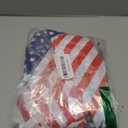 Choice Marts Memorial Day Bags Bulk, 100 Count USA Flag 9" x 12", Plastic Merchandise with Handles, 1.5 Mil Thick Patriotic Goodie Bags