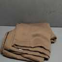 NICETOWN Cold Blocking Curtains, 100% Blackout Curtains Thermal, Noise Reduction and Privacy Curtains for Patio Door, Black Lined Blackout Drapes with Grommet Top, Cappuccino, 1 Pair, W52 x L84