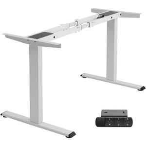 TOPSKY Dual Motor Electric Adjustable Standing for up to 70.8x31.5 Table Tops, 225 lbs Weight Capacity, Computer Desk for Home and Office (White Frame only)