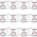 12 Pack UV Protected Acrylic Boxes for Display,Clear Display Case Baseball Cube Memorabilia Showcase Autograph Ball Protector