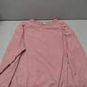 Women's Plus Size Sweatshirts Oversized Corduroy Long Sleeve Crew Neck Pullover Sweat Shirts Casual Loose Fit Tops (XX-Large, Pink)