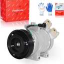 PHOBOOS A/C Compressor with Clutch Compatible with Ford Escape 2008-2012 & Mazda Tribute 2008-2012 & Mercury Mariner 2008-2012, 2.3L/2.5L, Fast Cooling, Low Noise, Easy Installation, Ref. CO-11332C