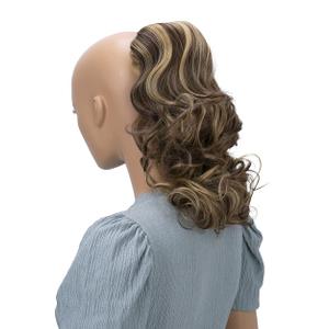 CAISHA 12" Hair Piece Braid Ponytail Extension Voluminous Wavy Red Brown Blonde Mix PH214