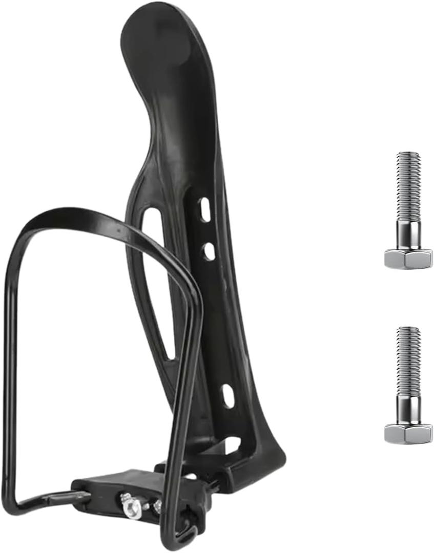 Inscool Bike Water Bottle Cage, Universal Beverage Holder Bike Accessory with Screw Tool, Durable Ultra Lightweight Plastic for Bikes, Bike, Road/Mountain Bike 2, 2PCS