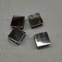 Heavy Duty Square Flat Back Glass Clamp 55 x 55 mm for Tempered Glass or Laminated Glass, Polished Finish(4pcs)