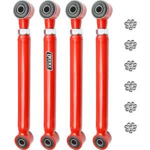 Red Adjustable 16" Lift Front Upper & Lower Control Arms for 19942001 Dodge Ram 1500 4WD & 19942009 Dodge Ram 2500/3500 4WD (2nd3rd Gen)