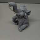 GIGALUMI Solar Garden Decor Upgraded Elephant Statues Outdoor, Birthday Gifts for Women Mom Grandma Senior Elder, Elephant Ornament for Balcony, Garden, Patio, Yard, Lawn (Twinkling Lights Only)