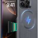 ESR for iPhone 16 Pro Case, 7X Military-Grade Drop Protection, Shock-Absorbing Rugged Cover with Camera Control Button, MagSafe Accessories Compatible, Cyber Series, Grey