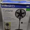 Lasko Oscillating Cyclone Pedestal Fan, Adjustable Height, Timer, Remote Control, 3 Speeds, for Bedroom, Living Room, Home Office, 18", Black, 1843