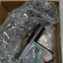 Jexine 4 Pcs Hanging Planters with Artificial Eucalyptus Metal Hanging Vase Indoor Plants Holder Modern Geometric Boho Bathroom Wall Decor for Living Room Home Office(Black)