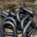 10Pack 1" Weld On D Ring Heavy Duty, Weldable Trailer D-Rings 1 inch for Truck Trailers, Breaking Load 46, 800lbs