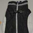 FUAMEY Dog Coat for Medium Dogs, Waterproof Dog Winter Jacket with Harness Built in Puppy Cold Weather Coats Reflective Pet Vest with Zipper Warm Fleece Dogs Snowsuit Windproof Black, Medium (chest: 21in)