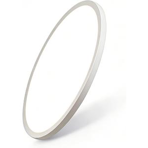 24 Inch Large Led Ceiling Light Flush Mount, 55W, 5500LM, 3000K/4000K/6000K CCT Selectable, B Right Close to Ceiling Round Flat Panel Light for Bedroom,Kitchen,Hallway, White, 24"-1pk