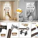 KAMANINA Bronze Curtain Rods for Windows 72 to 144 Inches (6-12ft), 1 Inch Long Curtain Rod 32 to 144, Heavy Duty Decorative Single Drapery Rods, Twisted Cage End