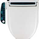 BidetMate 2000 Series Electric Bidet Toilet Seat with Unlimited Heated Water, Side Controls, Deodorizer, Warm Air Dryer - Self-Cleaning - Elongated Electric Bidet Attachment for Toilets