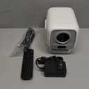 Mini Projector with Wifi and Bluetooth ,Native 1080P 4K Support Portable Projector with Android TV OS,180 Rotatable,AI Auto Focus & Keystone,35"-130" Screen Video Projector