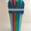 TUMBLER 12 oz Reusable Color Changing Tumbler and Straw Set 4 Pack