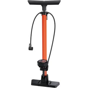 160PSI Bike Pump with Gauge-High Pressure Bicycle Pump for Presta & Schrader Valves,Fast Inflation Bike Tire Pump & Ball Pump,Ergonomic Design Durable Air Pump for Road Bike,MTB,Hybrid,Ball