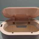 Bathroom Sensor Trash Can with Lid Automatic 2 Gallon Motion Sensor Garbage Bin, 7.5 Liter Slim Waterproof Plastic Wastebasket, Bathroom Decor for Bedroom, Office, Living Room, Pink