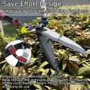 YRTSH Hedge shears, Extendable 26"-32" Hedge Clippers with Sharp Wavy Blade, Manual Hedge Trimmer for Trimming Borders and Shaping Shrubs, Garden Shears Pruner for Lawn and Yard Tools