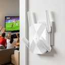 2026 AX3000 WiFi 6 Extender, WiFi Extender Signal Booster for Home-Dual Band (2.4G/5.8G), Gigabit Ethernet Port,Up to 12,000 Sq.Ft. & Support 99+ smart Devices Easy Setup & Faster Speed (White)