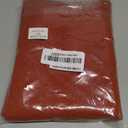 ZeeMart Linen Textured Border Table Runner, 14 x 72 Inch Orange, Farmhouse Style Burnt Orange Fall Table Runners 72 Inches Long, Easy Care Everyday Polyester Table Runner