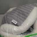 SEIMMIE Cat Cave Bed for Indoor Cat - Cat Cave Beds with Machine Washable Slip Resistant Bottom, Kitten Bed, Pumpkin Cat Beds (Medium, grey)