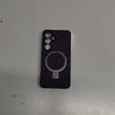 Designed for Samsung Galaxy S24 Plus 6.7'' with Magnetic Ring Stand[Compatible with Mag-Safe][Military-Grade Protection] Slim Liquid Silicone S24 Plus Phone Case for Men Wowen,Deep Purple