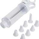 Norpro Cupcake Injector/Decorating Icing Set, 9-Piece Set, Stainless Steel, Multicolor